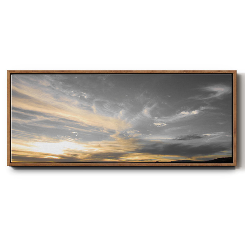 «Sky Above», reproduction d'art sur toile, Noyer, H 24 po x l 60 po x P 1,5 po