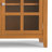 Acadian 62"W Solid Wood Transitional Storage Cabinet with Glass Doors and Adjustable Shelves-130850843