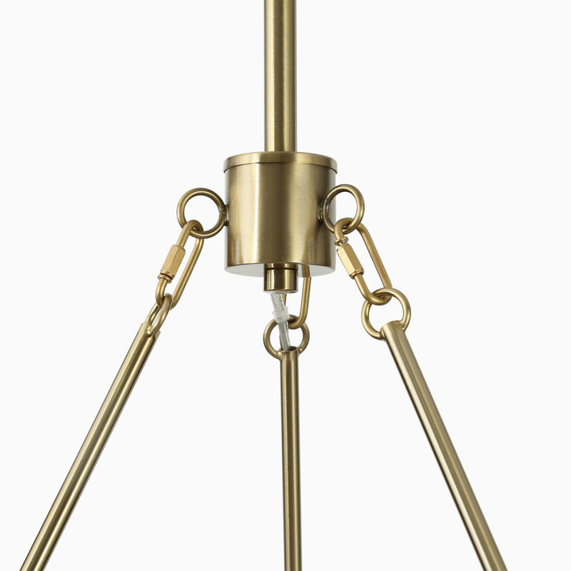 5-Light Dimmable Copper Wagon Wheel Chandelier