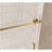 Frameless Shower Door 56-60 "W X 60" H, 1/4 "(6 Mm) Clear Tempered Glass, Explosion Proof Film, Stainless Steel Handle-120984728