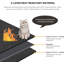 Tapis de protection pour cuisinière en fibre de verre extra épais et enduit de silicone
