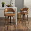 Tabouret de comptoir pivotant en similicuir Providence-128799107