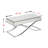 Ava Mirrored Cocktail Table - Chrome