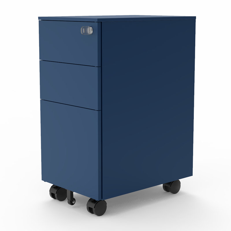 Classeur vertical mobile 3 tiroirs Camelford, Bleu