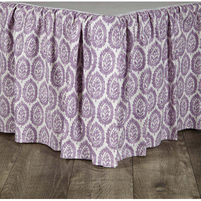 Meadow King 18 inch drop Bed skirt - Leaf