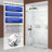 Frameless Dual-Sliding Shower Door, 76×48", 3-color Options, Chrome, Black, Brushed Gold-120145145