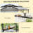 Barbecue Gazebo Shelter,Outdoor Grill Gazebo,With Side Awning,Side Shelves And Hooks-126448334