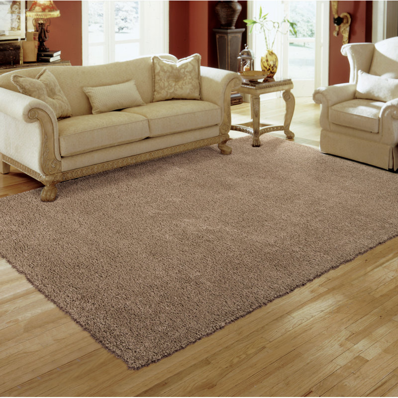 Patinkin Solid Colour Shag Area Rug, Rectangle 239 x 330cm