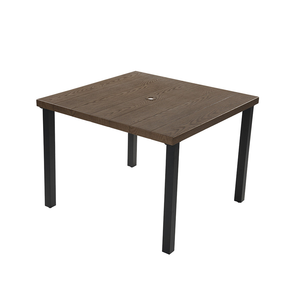 Tansi Square Steel Outdoor Dining Table