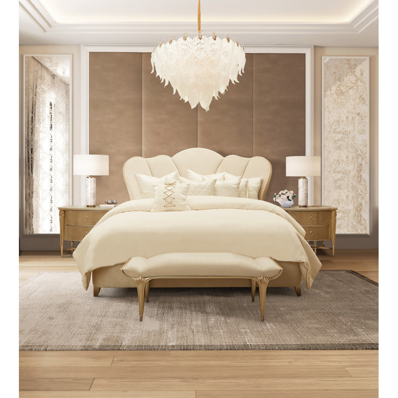 Villa Cherie Caramel 4-Piece Cal. King Bedroom Set, California King
