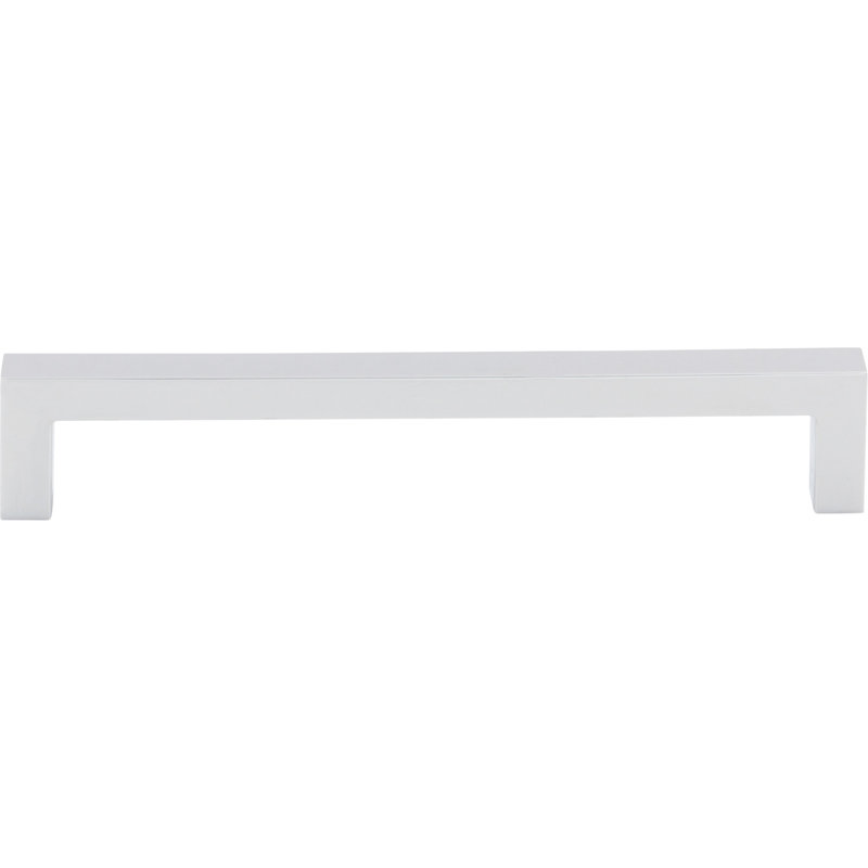 Square Bar pull, Polished Chrome, 6 5/16" Center to Center
