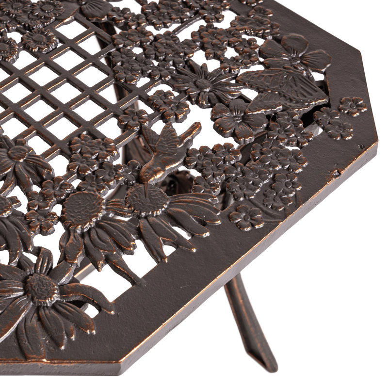 Alvo Cast Iron Wildflower End Table