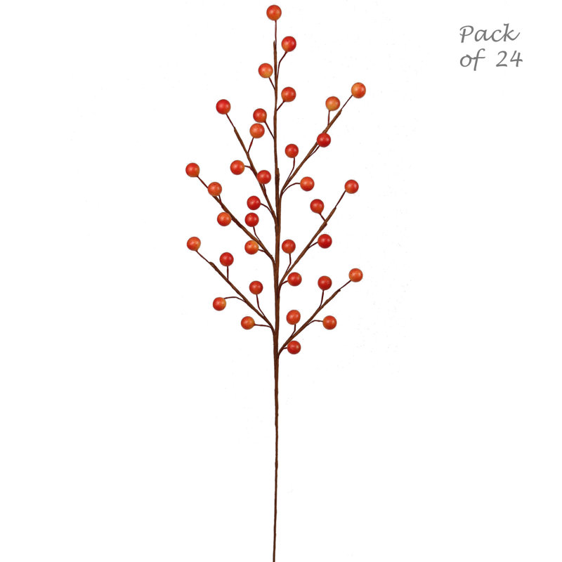 Berry Sprays 17 po de haut avec 35 baies de couleur automnale, décoration de Noël