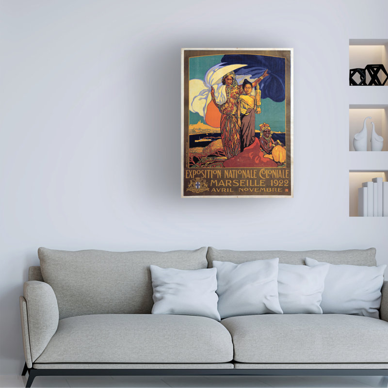 Art David David Dellepiane, exposition coloniale nationale, Marseille, 1922, H 19 po x l 14 po