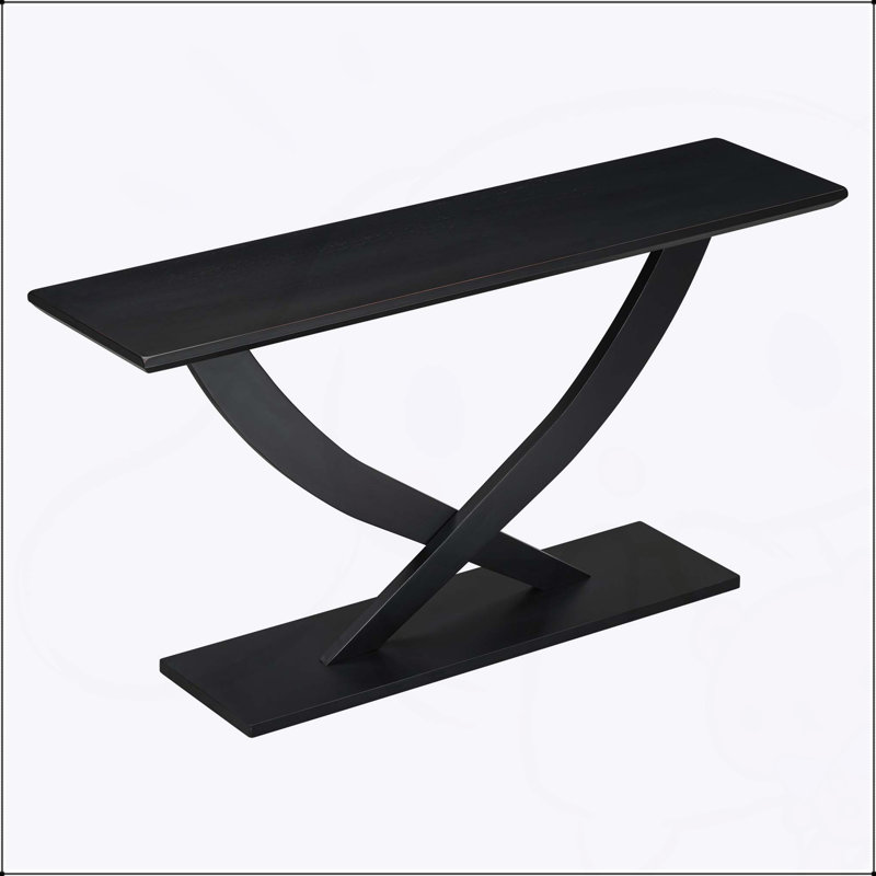 Console moderne de 57 po Mirod, Noir