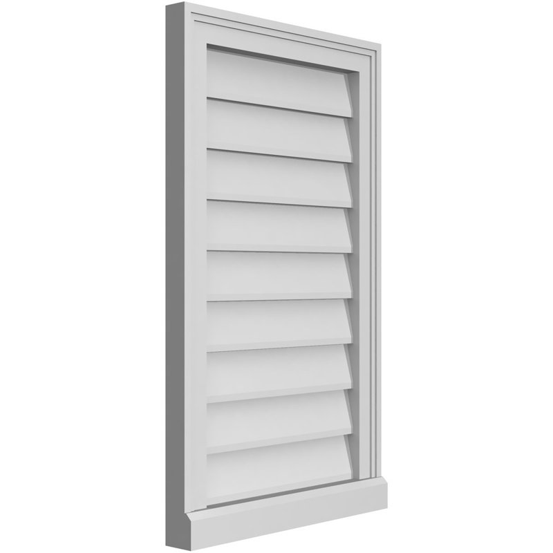 Cadre de seuil Brickmould, brun clair apprêté, H 30 po x l 18 po x P 2 po