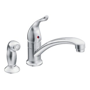 Chateau Single Handle Deck mount Kitchen Faucet with Protege Side Spray and Duralock™