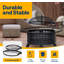 36 Inch Wood Burning Fire Pit With 2 Cooking Grill Grates