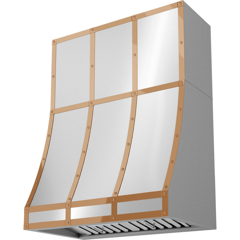 Designer Duct Cover Banding Kit for Forte Hoods, Satin Gold