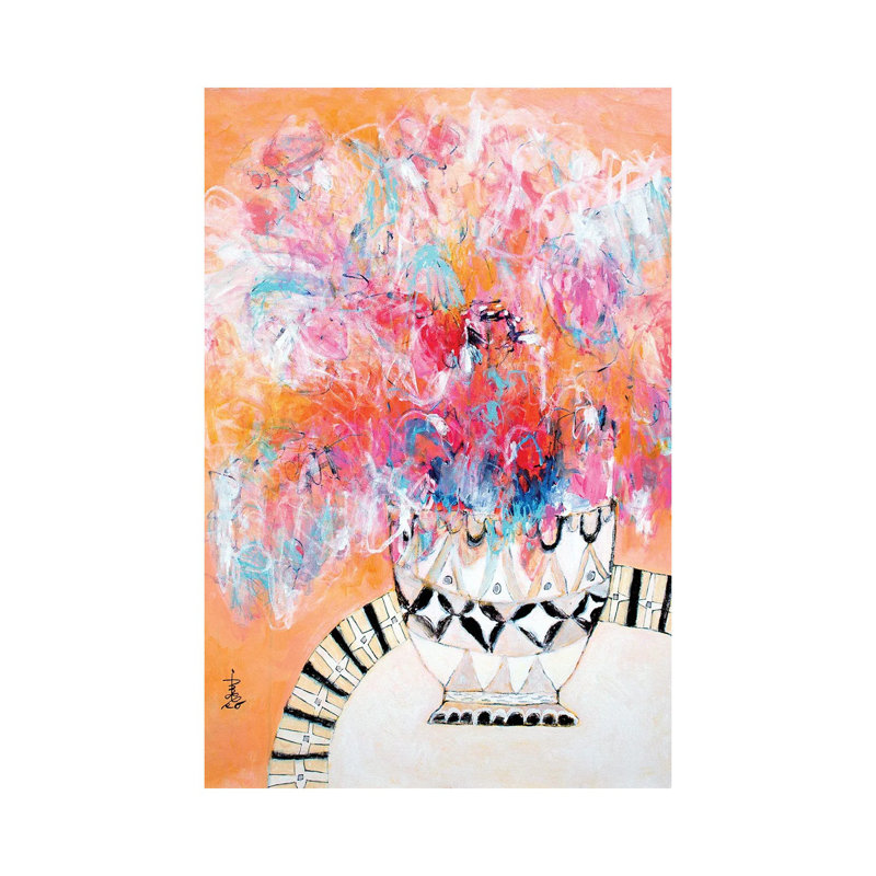 Quiet Love by Misako Chida - Wrapped Canvas Painting 1 Piece Wrapped Canvas Painting, 30.48cm H x 20.32cm W x 1.91cm D