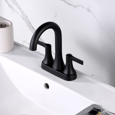 4 in. Centerset 2-Handle Bathroom Faucet with Pop-Up Drain