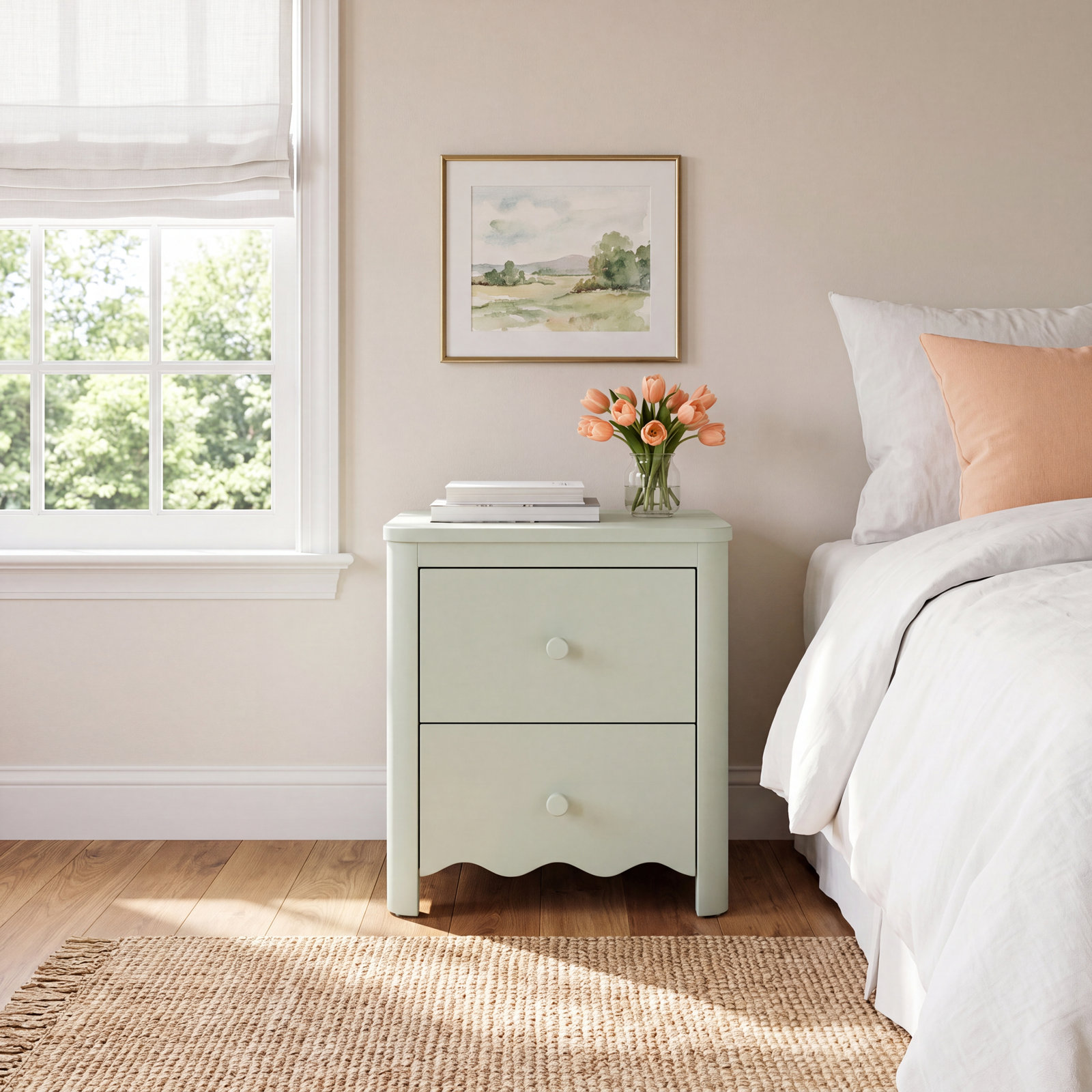 Casablanca Nightstand, Sage