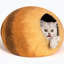 Lit ovale pour chat