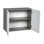 Armoire murale ouverte à panneau de particules standard prête à assembler