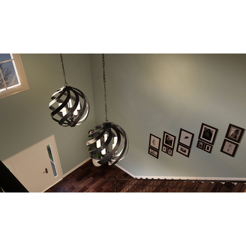 Victorino 5 - Light Dimmable Globe Chandelier