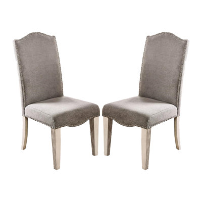Ensemble de chaises d'appoint de style transitionnel 2 pièces