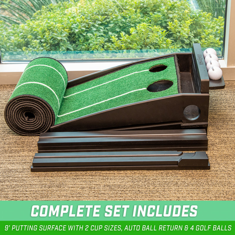 Rampe verte de golf de 9 pi GoSports Pure Putt Golf