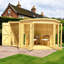 Shire Barclay Corner Summerhouse With Side Shed 7 Ft X 11 Ft