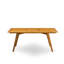 Ensemble repas 5 pièces pour patio comprenant une table rectangulaire d'extérieur en bois d'acacia et 4 chaises pliantes à accoudoirs, 40 x 72 pouces, huile naturelle-1639727886