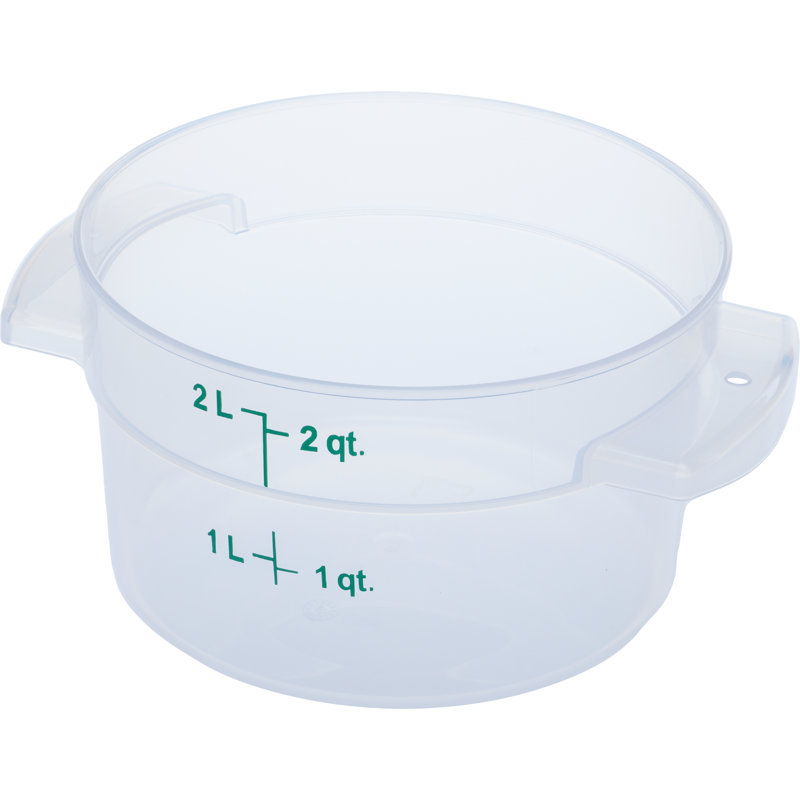 Carlisle Food Service Products StorPlus Circle Food Storage Container, Clear