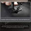 Bureau debout noir en cuir-163914689