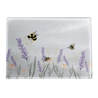 Bee And Lavender A4 Textured Chopping Boar