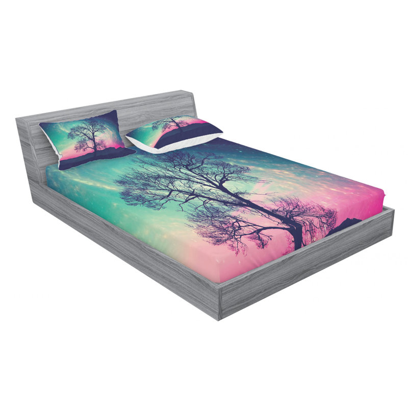 Microfiber Sheet Set, Queen Sheet Set with Fitted Sheet