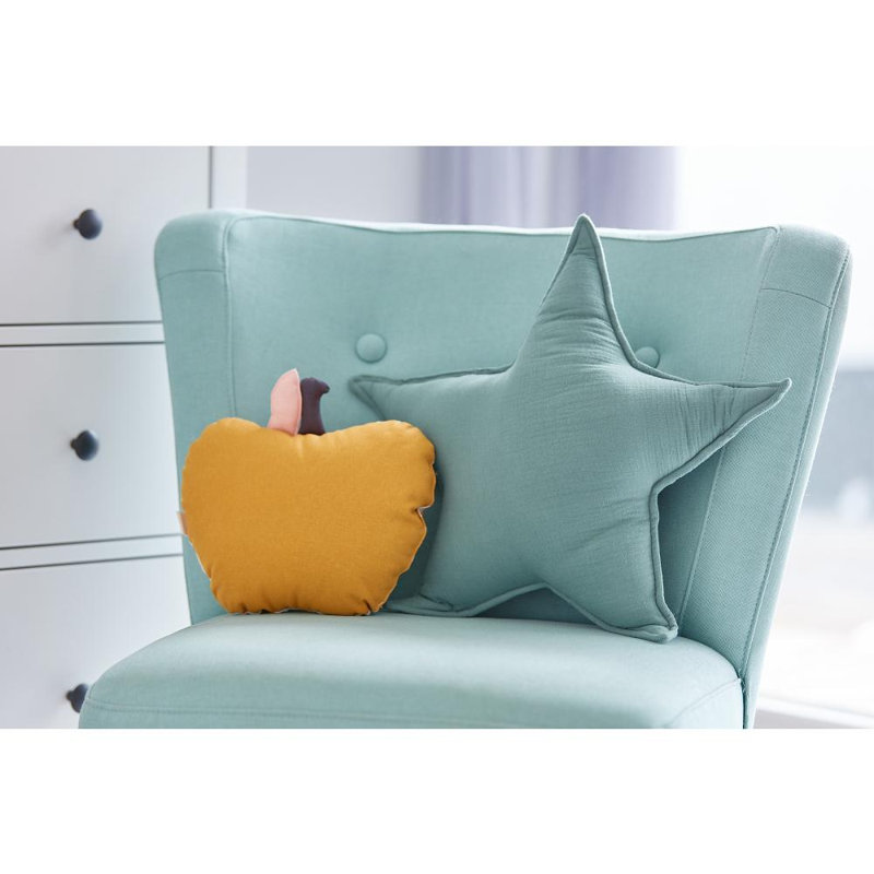 Throw Cushion, Nile blue
