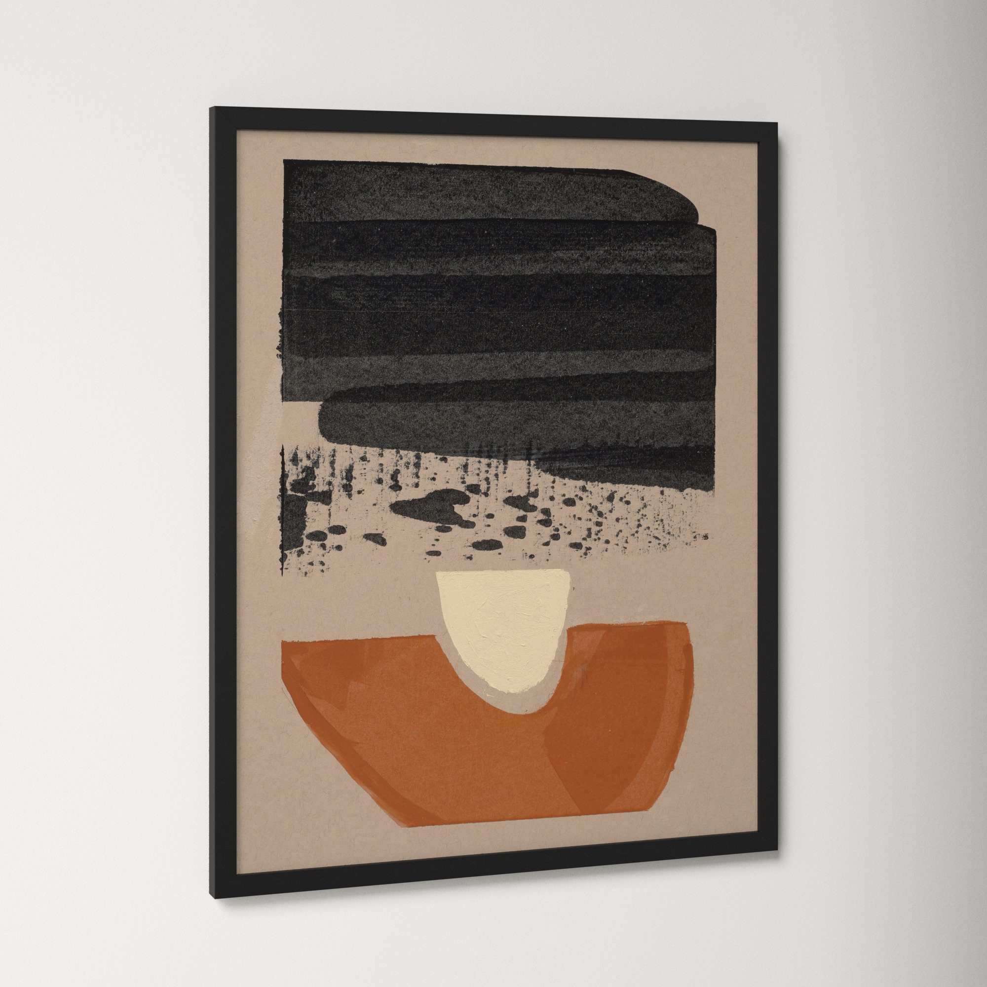 Orange Is The New Black 3 by Andrea Stokes, Black Framed, 38" H x 30" W x 1.25" D