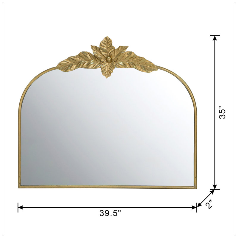 Miroir arqué avec cadre en métal, miroir mural pour salon Bedrrom