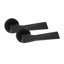 6 Pairs Modern Aura Design Premium Door Handles on Round Rose in Matt Black