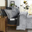 Ensemble d'édredon surdimensionné gris anthracite MaiRêve