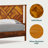 Ethan Solid Wood Platform Bed with Headboard, Rustic Bed Frame-620431626-652529524