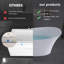 TB5740139338664TB&Size 29.92 " W Floor Mounted Soaking Solid Surface Bathtub-137943684