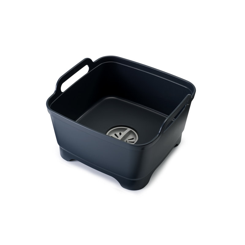 Joseph Joseph Wash&Drain Washing-up Bowl with Carry Handles, Gray