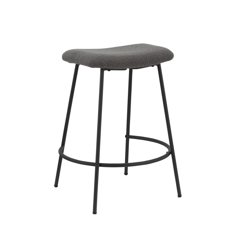 Tabouret de comptoir 25,5 po Giannah, gris