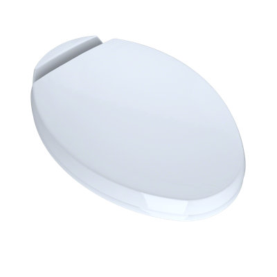 Siège de toilette allongé à fermeture lente TOTO® SoftClose®, coton blanc