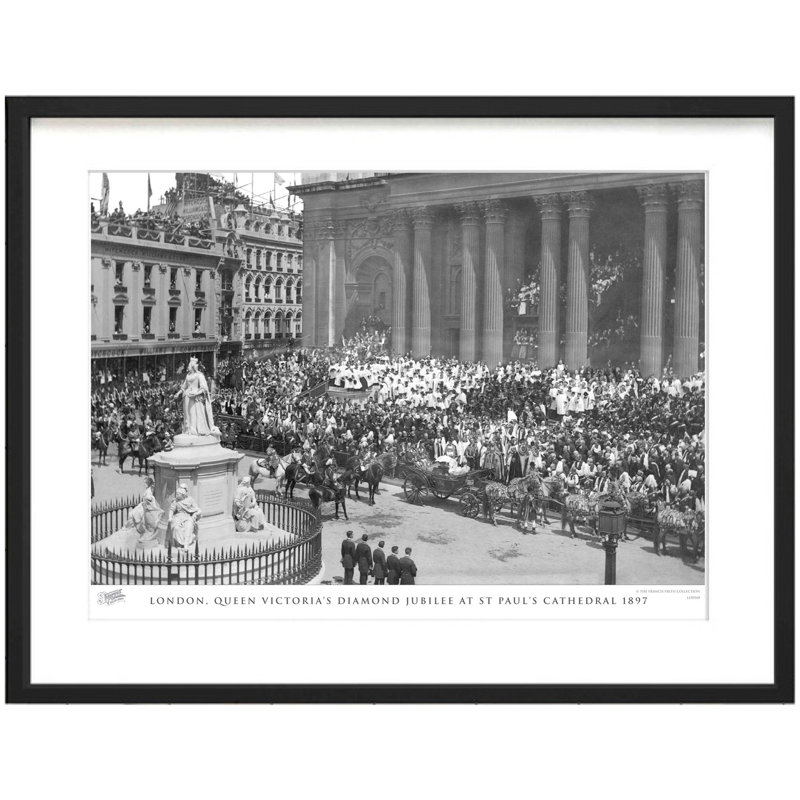 London, Queen Victoria's Diamond Jubilee At St Paul's Cathedral 1897 by Francis Frith - Single Picture Frame Print