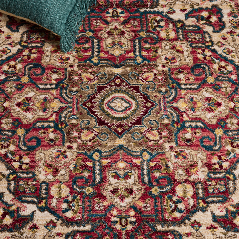 Tapis oriental performance Kurtz, Tapis de couloir 2 pi 6 po x 10 pi, Ivory/Blue