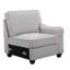 Canapé modulaire en L avec repose-pieds 8 pièces Linen